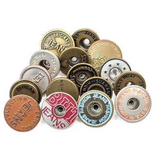 Κουμπί παλαιάς χαλκού τζιν