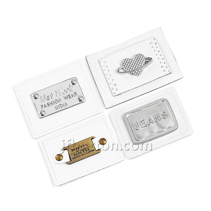 Faux Leather Clothing Labels